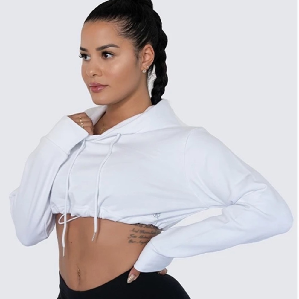 Workouts By Katya cropped hoodies